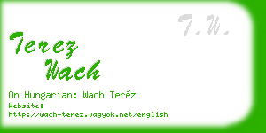 terez wach business card